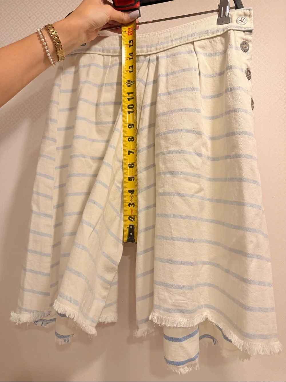 NWT Free People High Tide Stripe Long Shorts Size 4